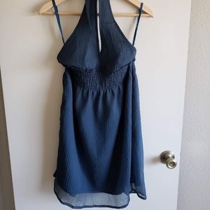 Blue Halter Dress